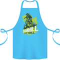 Downhill Mountain Biking My Thrill Cycling Cotton Apron 100% Organic Turquoise