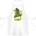 Downhill Mountain Biking My Thrill Cycling Cotton Apron 100% Organic White