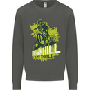 Downhill Mountain Biking My Thrill Cycling Kids Sweatshirt Jumper Storm Grey