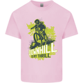 Downhill Mountain Biking My Thrill Cycling Kids T-Shirt Childrens Light Pink