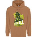 Downhill Mountain Biking My Thrill Cycling Mens 80% Cotton Hoodie Caramel Latte