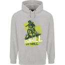 Downhill Mountain Biking My Thrill Cycling Mens 80% Cotton Hoodie Sports Grey