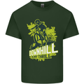 Downhill Mountain Biking My Thrill Cycling Mens Cotton T-Shirt Tee Top Forest Green