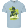 Downhill Mountain Biking My Thrill Cycling Mens Cotton T-Shirt Tee Top Light Blue