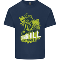 Downhill Mountain Biking My Thrill Cycling Mens Cotton T-Shirt Tee Top Navy Blue