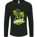 Downhill Mountain Biking My Thrill Cycling Mens Long Sleeve T-Shirt Black