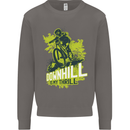 Downhill Mountain Biking My Thrill Cycling Mens Sweatshirt Jumper Charcoal