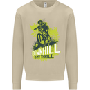 Downhill Mountain Biking My Thrill Cycling Mens Sweatshirt Jumper Sand