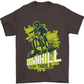 Downhill Mountain Biking My Thrill Cycling Mens T-Shirt Cotton Gildan Dark Chocolate
