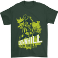 Downhill Mountain Biking My Thrill Cycling Mens T-Shirt Cotton Gildan Forest Green