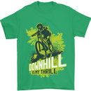 Downhill Mountain Biking My Thrill Cycling Mens T-Shirt Cotton Gildan Irish Green