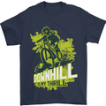 Downhill Mountain Biking My Thrill Cycling Mens T-Shirt Cotton Gildan Navy Blue