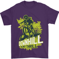Downhill Mountain Biking My Thrill Cycling Mens T-Shirt Cotton Gildan Purple