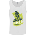 Downhill Mountain Biking My Thrill Cycling Mens Vest Tank Top White