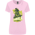 Downhill Mountain Biking My Thrill Cycling Womens Wider Cut T-Shirt Light Pink