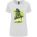 Downhill Mountain Biking My Thrill Cycling Womens Wider Cut T-Shirt White