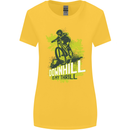 Downhill Mountain Biking My Thrill Cycling Womens Wider Cut T-Shirt Yellow