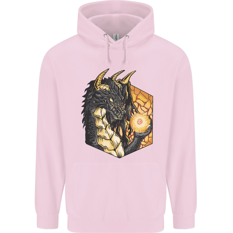 Dragon Dice RPG Role Playing Games Fantasy Childrens Kids Hoodie Light Pink
