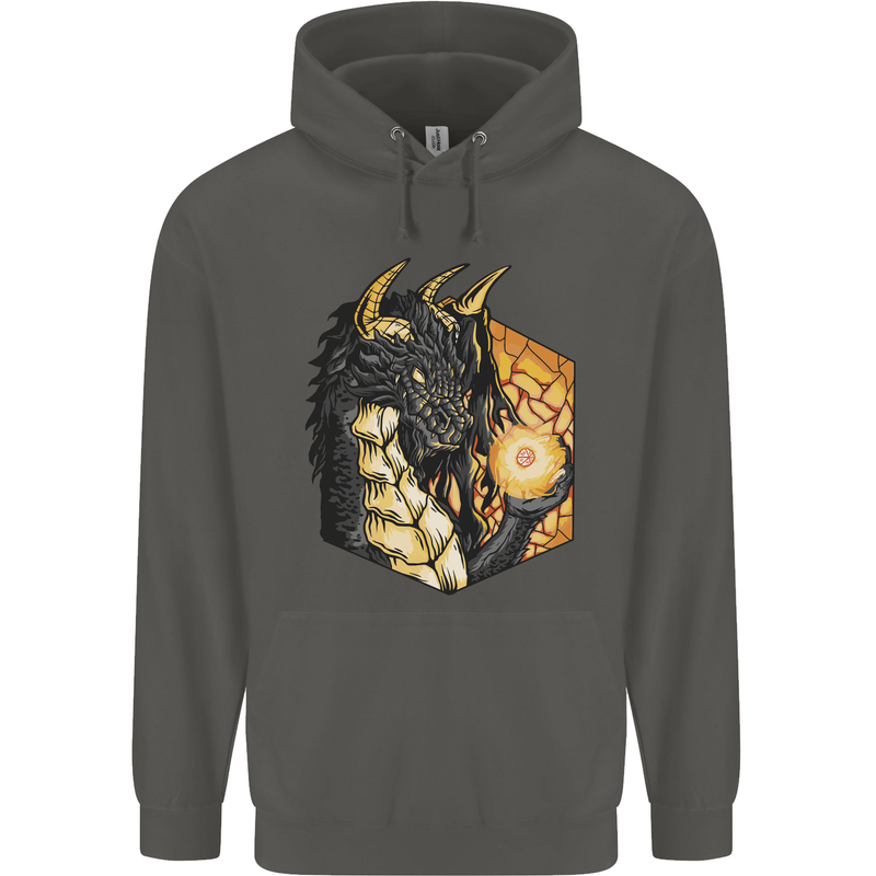 Dragon Dice RPG Role Playing Games Fantasy Childrens Kids Hoodie Storm Grey