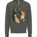 Dragon Dice RPG Role Playing Games Fantasy Kids Sweatshirt Jumper Storm Grey