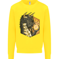 Dragon Dice RPG Role Playing Games Fantasy Kids Sweatshirt Jumper Yellow