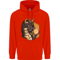 Dragon Dice RPG Role Playing Games Fantasy Mens 80% Cotton Hoodie Bright Red