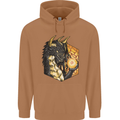 Dragon Dice RPG Role Playing Games Fantasy Mens 80% Cotton Hoodie Caramel Latte