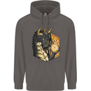 Dragon Dice RPG Role Playing Games Fantasy Mens 80% Cotton Hoodie Charcoal