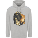 Dragon Dice RPG Role Playing Games Fantasy Mens 80% Cotton Hoodie Sports Grey