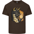 Dragon Dice RPG Role Playing Games Fantasy Mens Cotton T-Shirt Tee Top Dark Chocolate