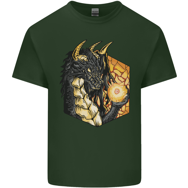 Dragon Dice RPG Role Playing Games Fantasy Mens Cotton T-Shirt Tee Top Forest Green