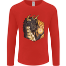 Dragon Dice RPG Role Playing Games Fantasy Mens Long Sleeve T-Shirt Red