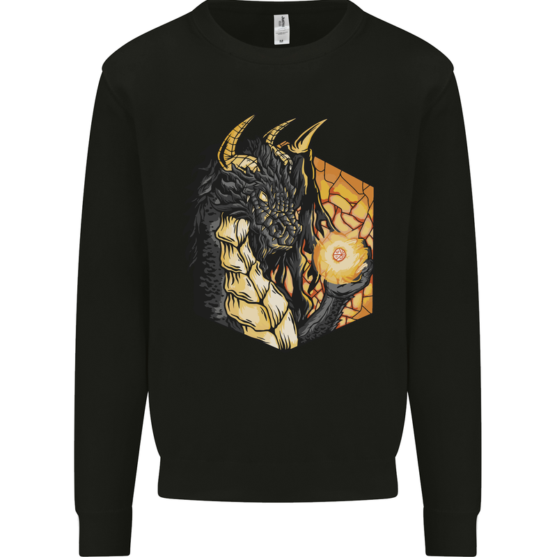 Dragon Dice RPG Role Playing Games Fantasy Mens Sweatshirt Jumper Black