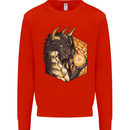 Dragon Dice RPG Role Playing Games Fantasy Mens Sweatshirt Jumper Bright Red