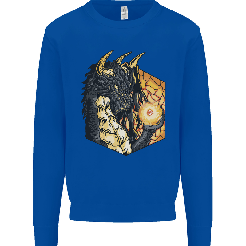 Dragon Dice RPG Role Playing Games Fantasy Mens Sweatshirt Jumper Royal Blue