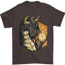 Dragon Dice RPG Role Playing Games Fantasy Mens T-Shirt Cotton Gildan Dark Chocolate