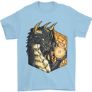 Dragon Dice RPG Role Playing Games Fantasy Mens T-Shirt Cotton Gildan Light Blue