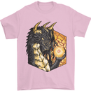 Dragon Dice RPG Role Playing Games Fantasy Mens T-Shirt Cotton Gildan Light Pink