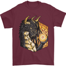 Dragon Dice RPG Role Playing Games Fantasy Mens T-Shirt Cotton Gildan Maroon