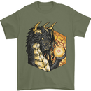 Dragon Dice RPG Role Playing Games Fantasy Mens T-Shirt Cotton Gildan Military Green