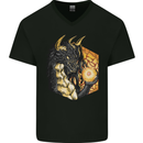 Dragon Dice RPG Role Playing Games Fantasy Mens V-Neck Cotton T-Shirt Black