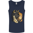 Dragon Dice RPG Role Playing Games Fantasy Mens Vest Tank Top Navy Blue