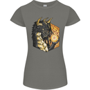Dragon Dice RPG Role Playing Games Fantasy Womens Petite Cut T-Shirt Charcoal