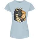 Dragon Dice RPG Role Playing Games Fantasy Womens Petite Cut T-Shirt Light Blue