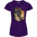 Dragon Dice RPG Role Playing Games Fantasy Womens Petite Cut T-Shirt Purple