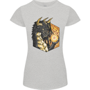 Dragon Dice RPG Role Playing Games Fantasy Womens Petite Cut T-Shirt Sports Grey