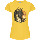 Dragon Dice RPG Role Playing Games Fantasy Womens Petite Cut T-Shirt Yellow