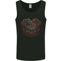Dragon Heart Fantasy Roses of Passion Mens Vest Tank Top Black