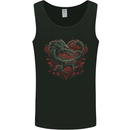 Dragon Heart Fantasy Roses of Passion Mens Vest Tank Top Black