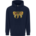 Dragon Joypad Joystick Video Games Console Mens 80% Cotton Hoodie Navy Blue